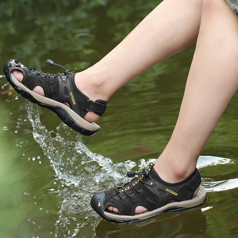 Summer Men's Casual Sandals Outdoor Trekking Garden Roman Beach Shoes Slippers