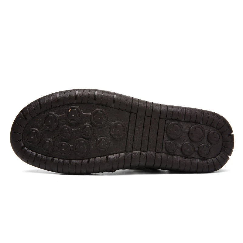 Men’s Sandals Leather Slippers Shoes Outdoor Beach Breathable Casual Shoes