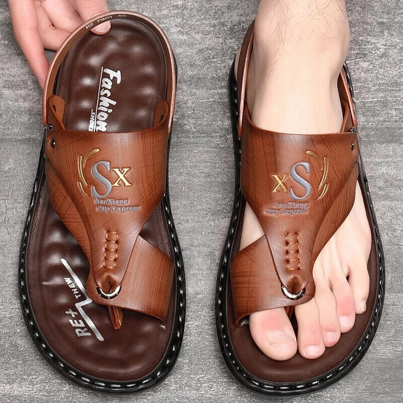 Men Slippers Casual Shoes Summer Sandals Flip Flop Flats Outdoor Beach Footwear