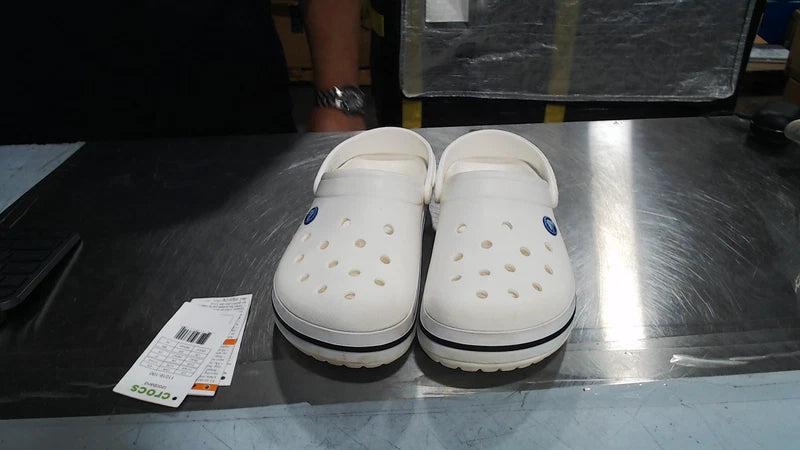 LikeNew_Crocs Unisex-Adult Crocband Clog, White, 9 Women_White_9 Women/7 Men