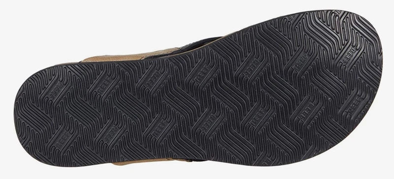 Reef Men's Newport Flip-Flop Sandal – Ocean Black, Tan Brown, Bronze | Comfortab