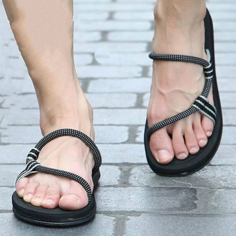 Mens Sandalias Sandals Roma Beach Slip on Flip Flop Flats Slippers Slides Shoes