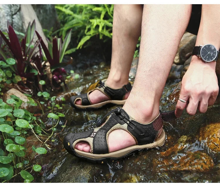 Summer Outdoor Men Beach Shoes Breathable Casual Sandals Wading Non-slip Slipper