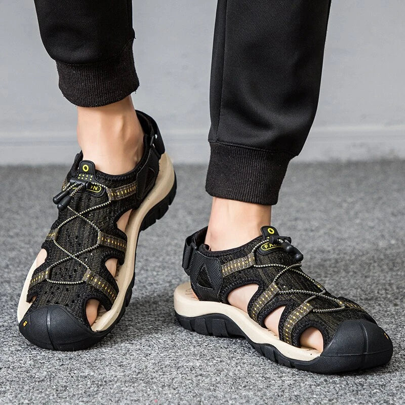 Classic Mens Sandals Summer Fashion Gladiator Shoes Outdoor Beach Roman Slippers