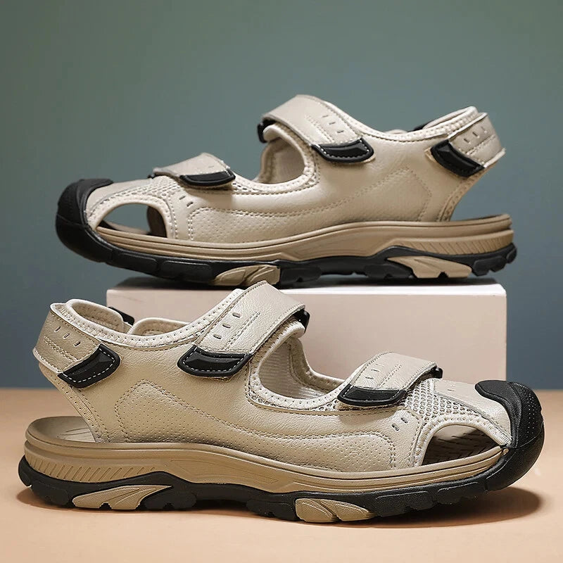 Summer Men Hollow Sandals Breathable Beach Slippers Comfort Hiking Sneakers