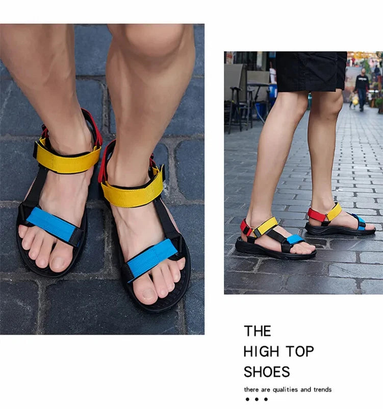 Lightweight Men Sandals Non-slip Soft Beach Slippers Casual Walking Sneakers