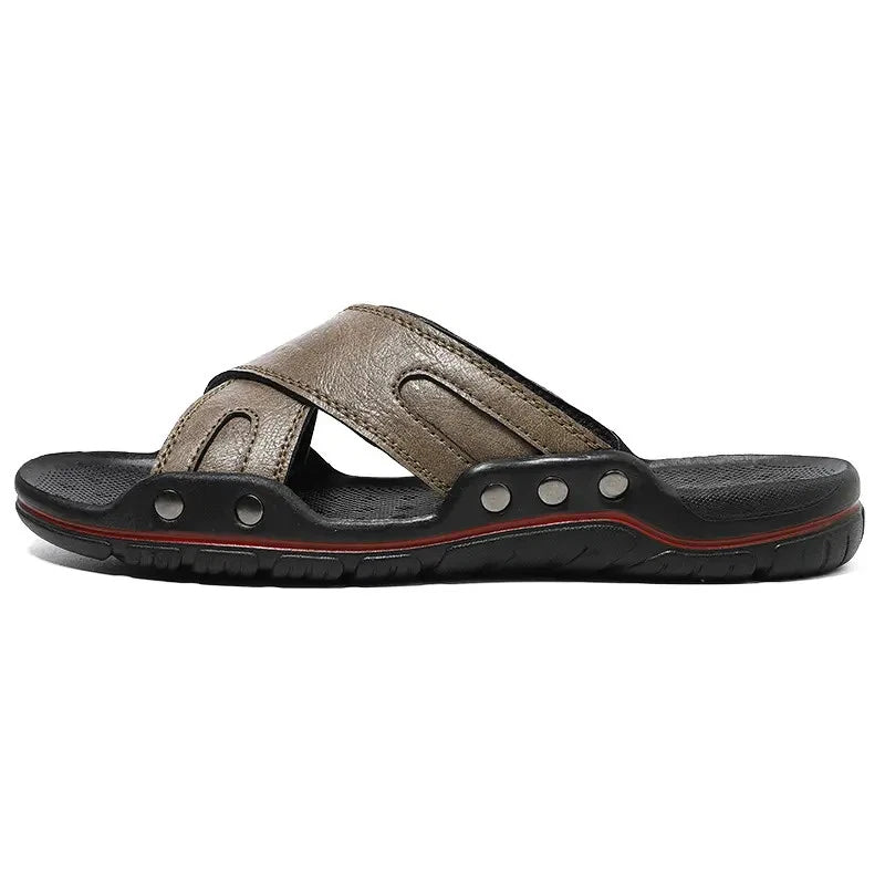 38-48 Plus Size Mens Flats Open Toe Slippers Sandals Summer Beach Holiday Shoes
