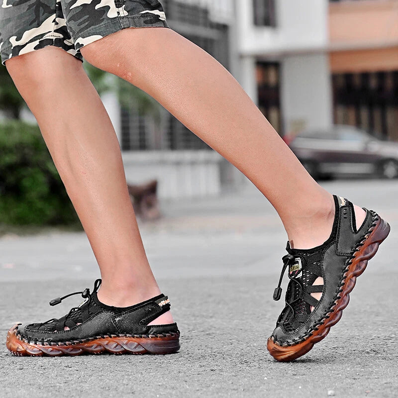 Men Casual Sandals Summer Outdoor Trekking Sneakers Beach Roman Sandals Slippers
