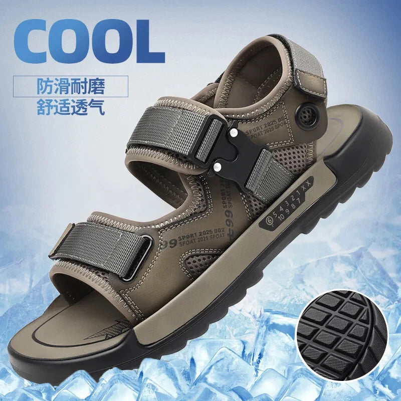 Men's Summer Non-slip Outdoor Slipper Casual Beach Shoes Lightweight Sandals