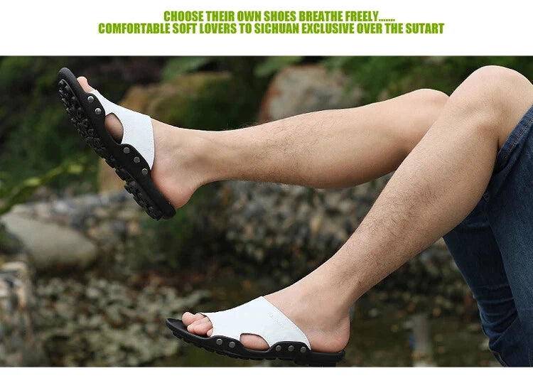 Summer Mens Flip Flops Lightweight Sandals Rubber Casual Shoes Beach Slippers