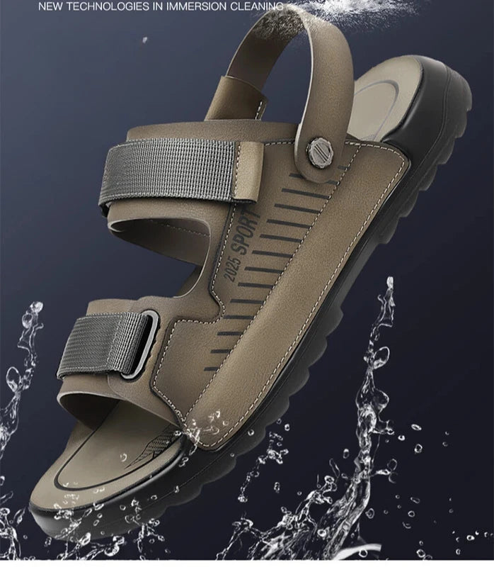 Summer Outdoor Beach Sandals Non-slip Comfort Slippers Leather Casual Shoes
