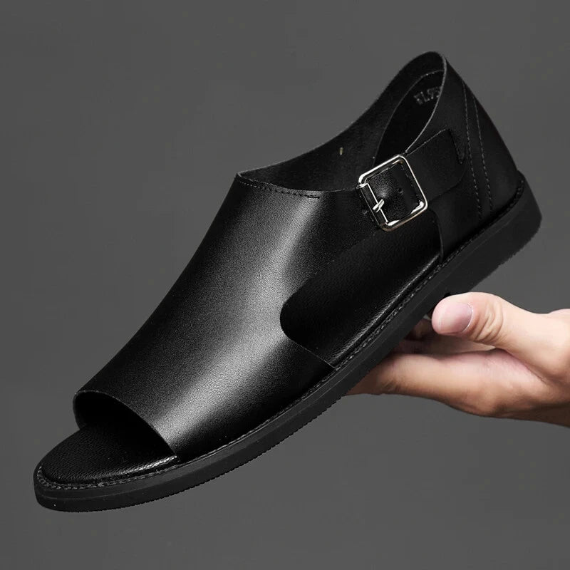 Summer Slippers Men's Non-slip Comfortable Sandals Outdoor Beach Soft Flat Shoes