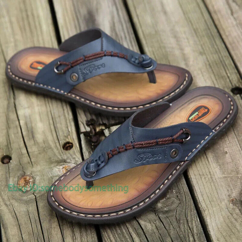Summer Men's Flip-flops Outdoor Comfortable Slippers Casual Beach Flats Slides