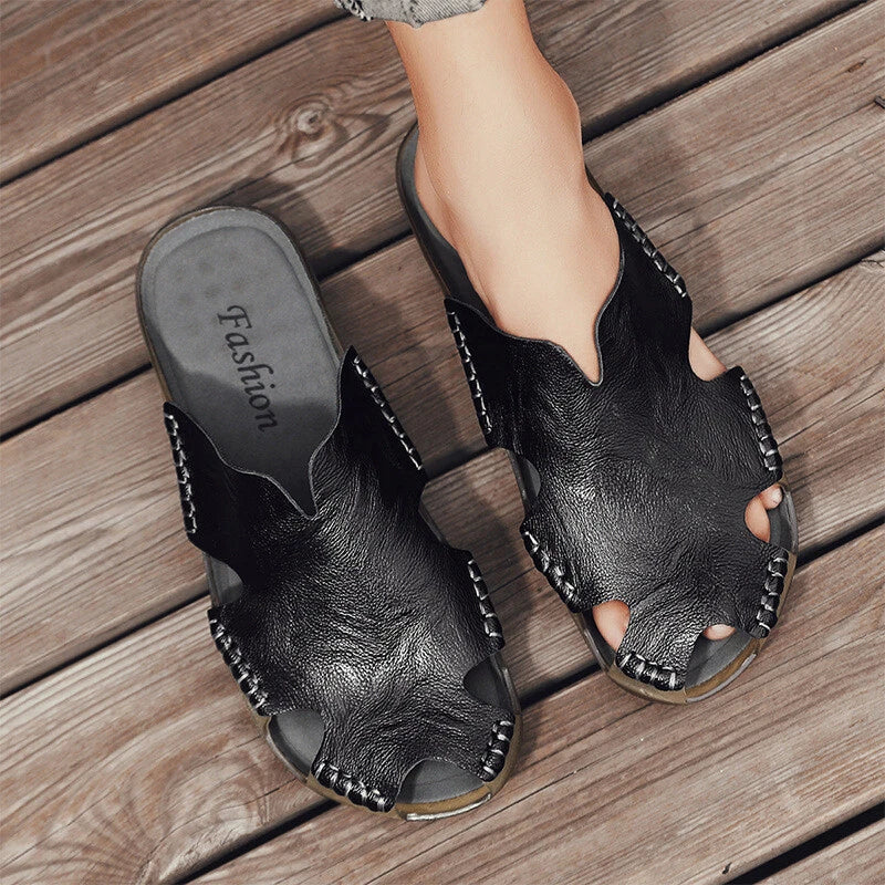 Men's Slide Summer Mules Casual Closed Toe Slippers Beach Sandals Loafers Shoes