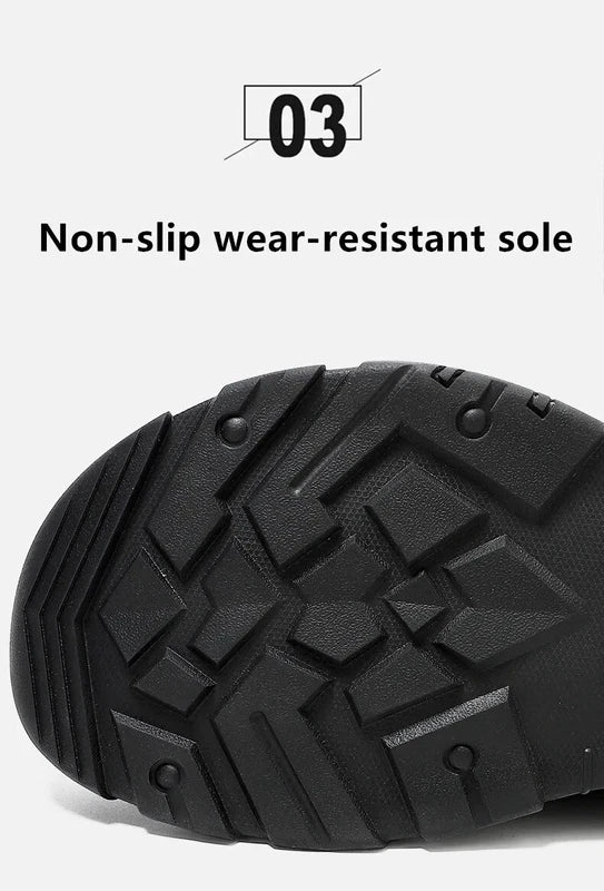 Soft Male Leather Sandals Summer Breathable Beach Slippers Hiking Sneakers