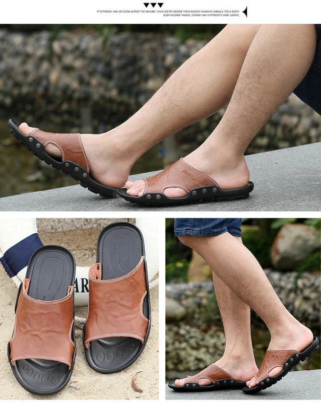 Summer Mens Flip Flops Lightweight Sandals Rubber Casual Shoes Beach Slippers
