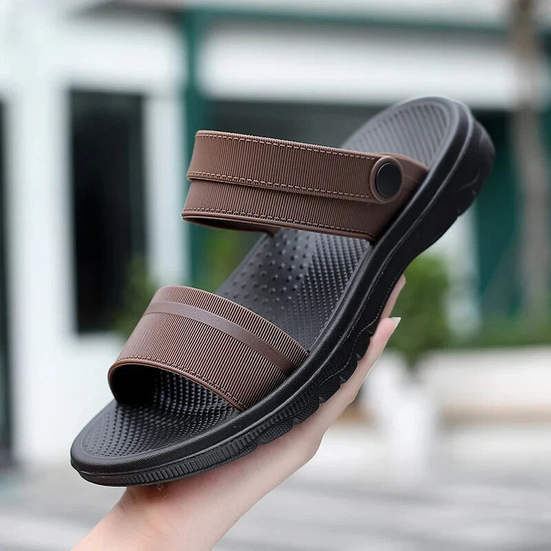 Summer Men Casual Shoes Sandals Slippers Slip On Flats Slides Beach Footwear