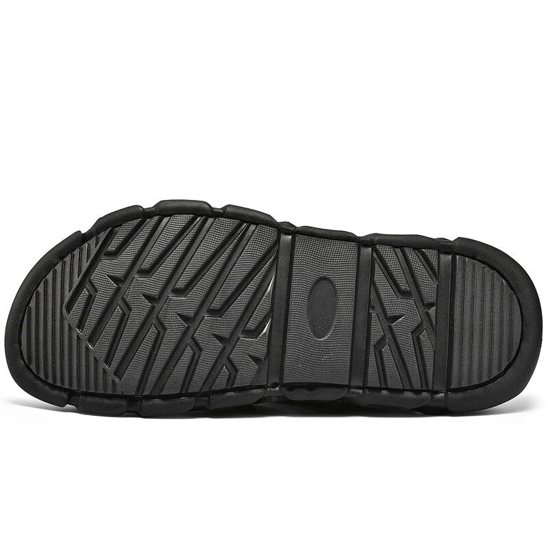 Genuine Leather Men Roman Sandal Handmade Slippers Outdoor Walking Beach Sneaker