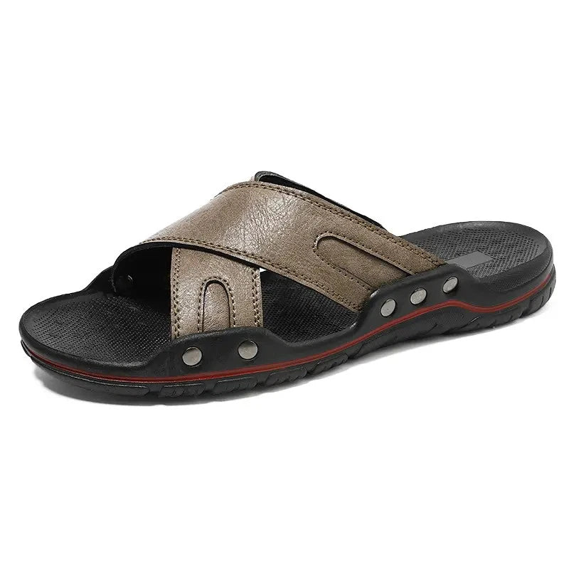 38-48 Plus Size Mens Flats Open Toe Slippers Sandals Summer Beach Holiday Shoes