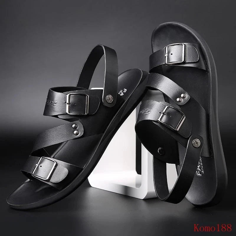 Mens open toe Breathable outdoor beach casual slipper sandals shoes