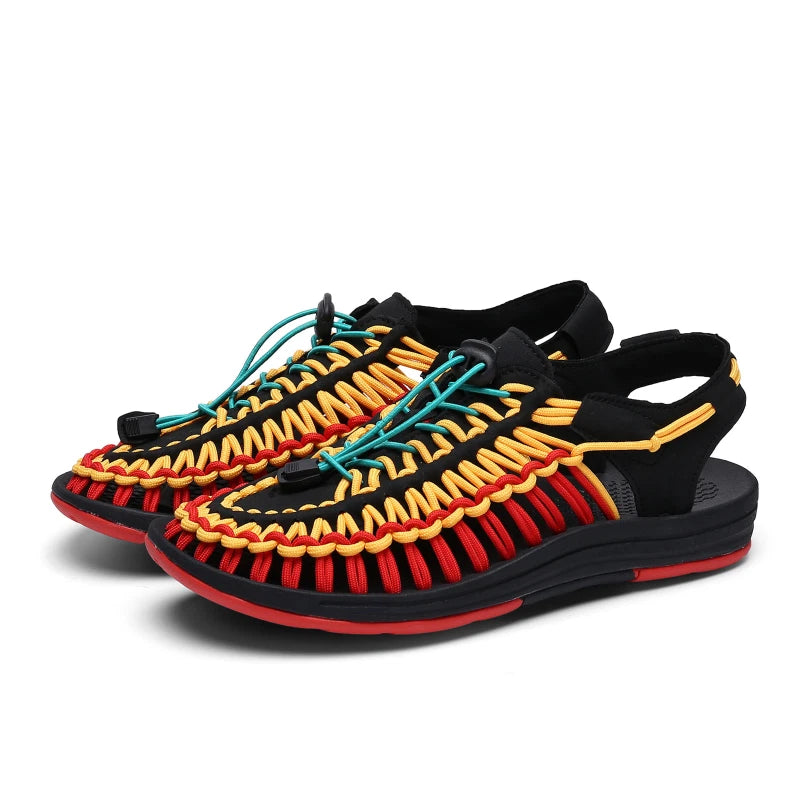 Mens Hand-made Casual Sandals Slippers Outdoor Roman Beach Flat Garden Sandals