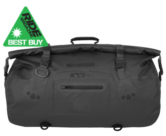 Oxford Aqua T-50 Motorcycle Roll Bag - Black