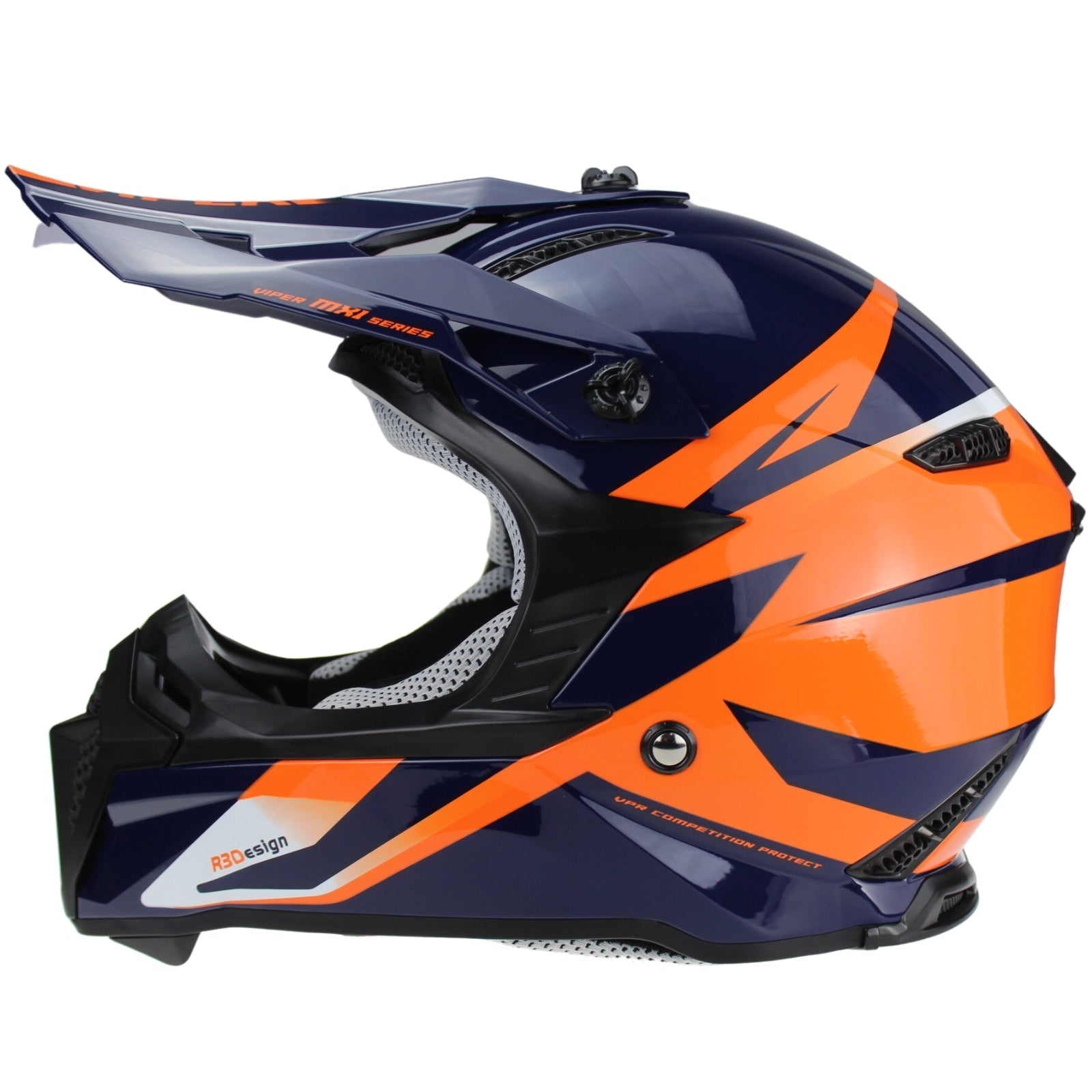 ViPER RSX221 MX Motorbike Helmet Blue Orange