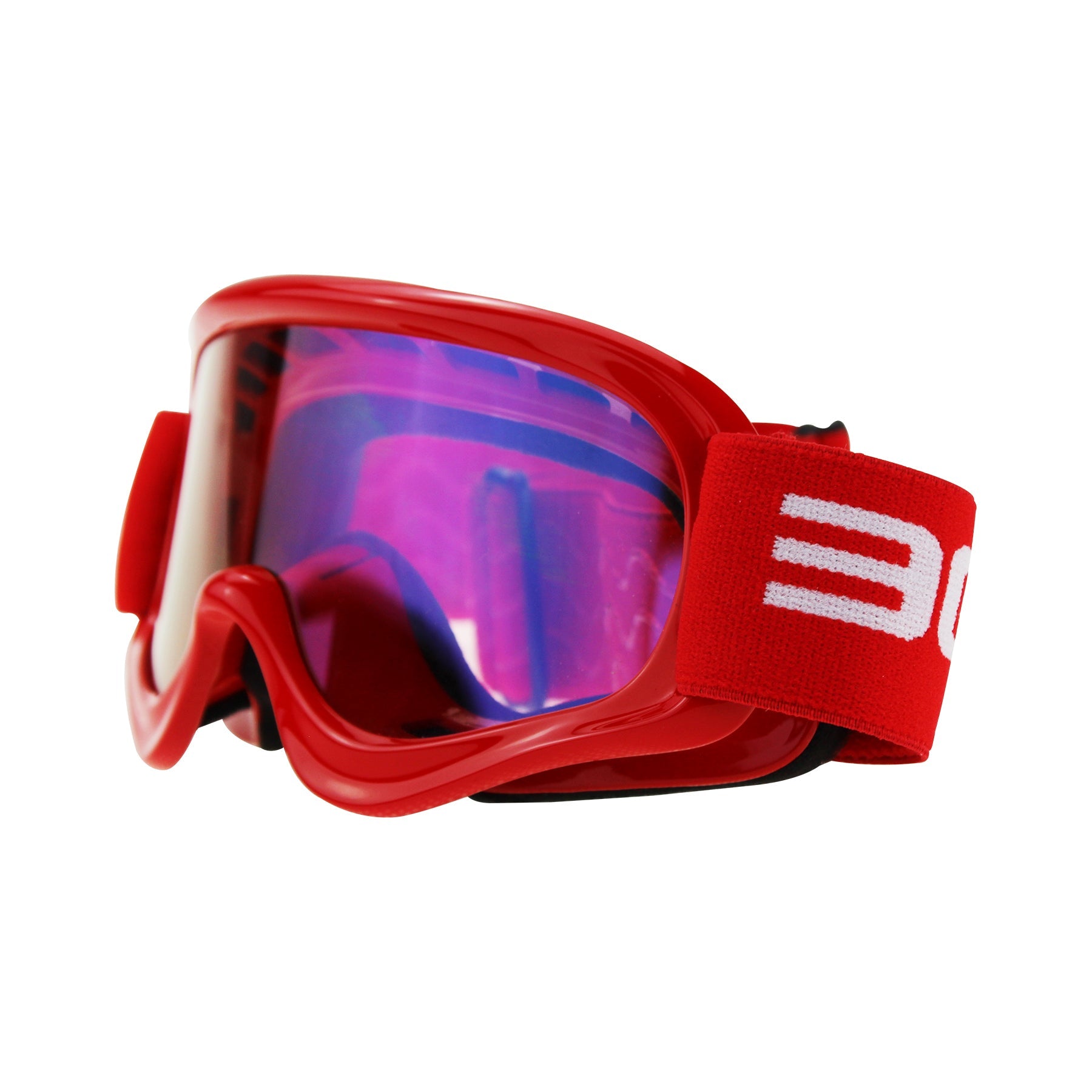 3GO Kids Motocross Goggles with Iridium Lens Red